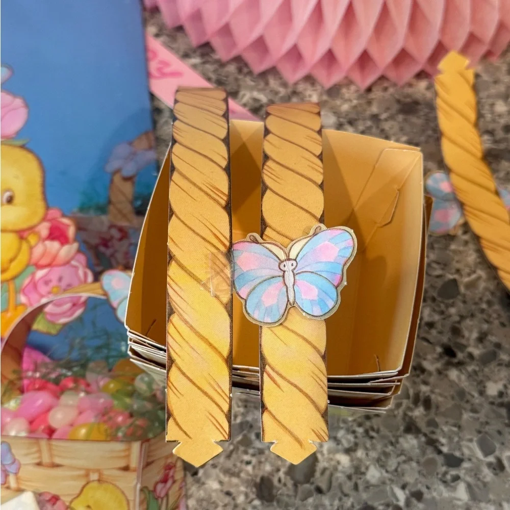 Vintage Honeycomb Tissue Easter Centerpiece Decor Lot Of 12 Eureka Beistle Ameri